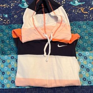 Nike women’s striped hoodie, lightweight